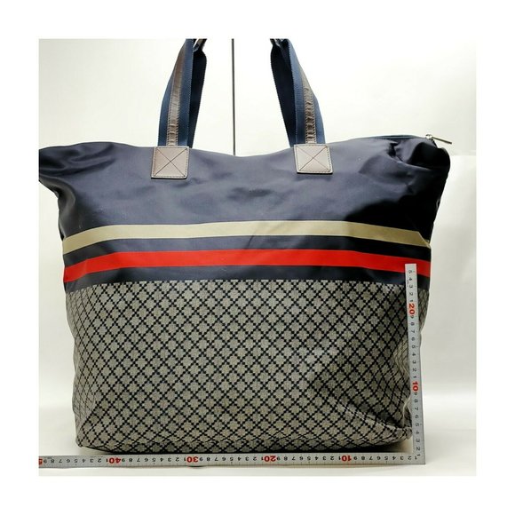 Gucci Boston Bag Navy Blue Nylon - Picture 2 of 9